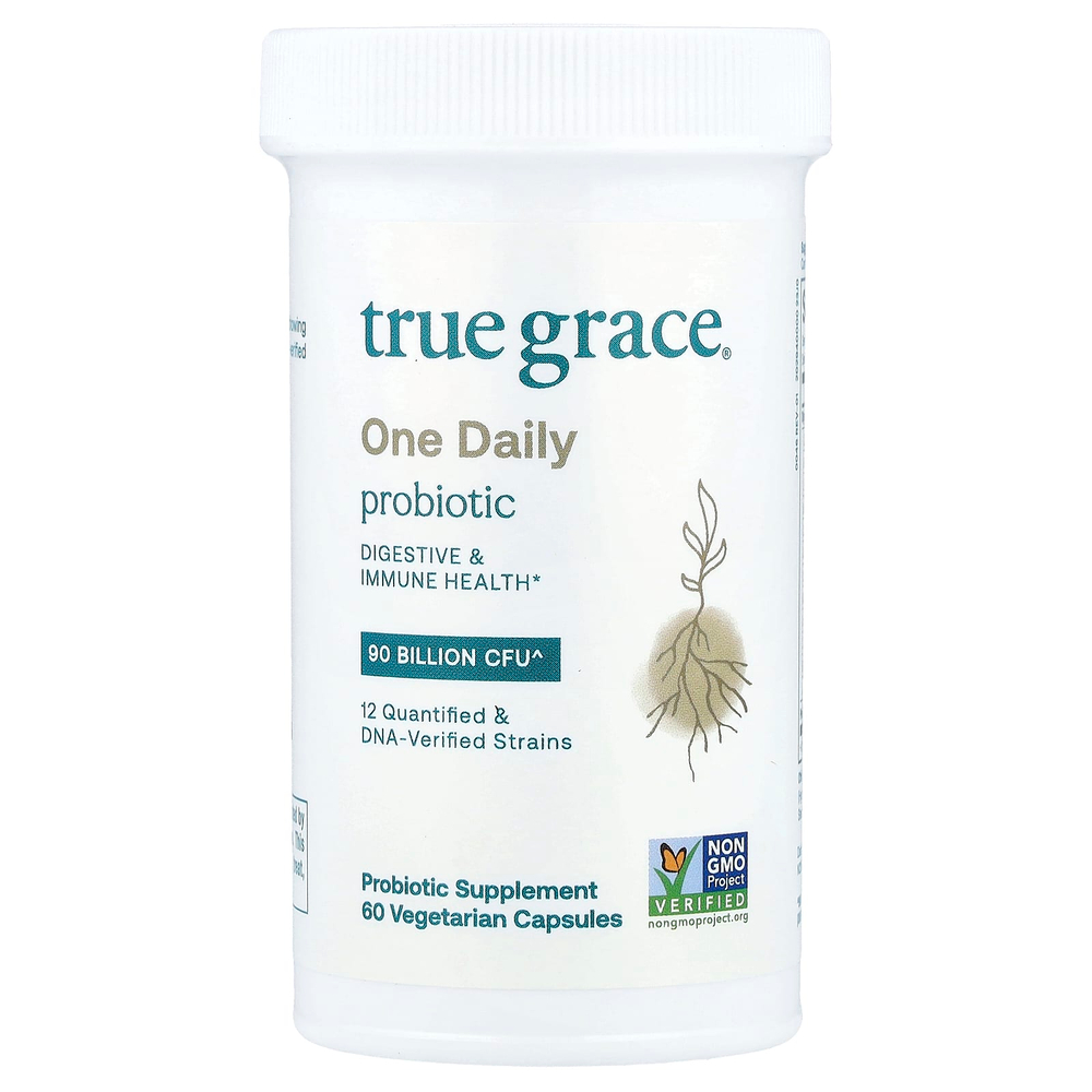 True Grace, One Daily Probiotic, 60 вегетарианских капсул