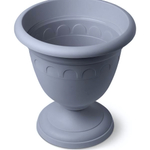 Вазон высокий пластиковый 3л d-22см «Колывань» серый C134СЕР