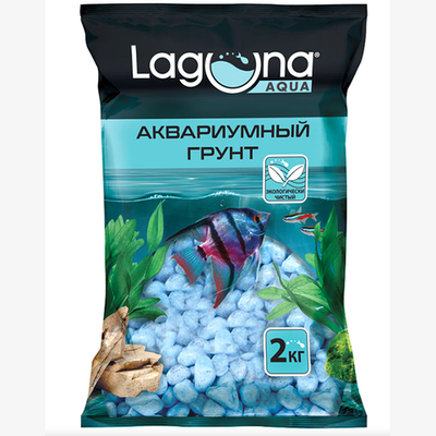 Грунт "синий", 5-8мм, 2кг, laguna