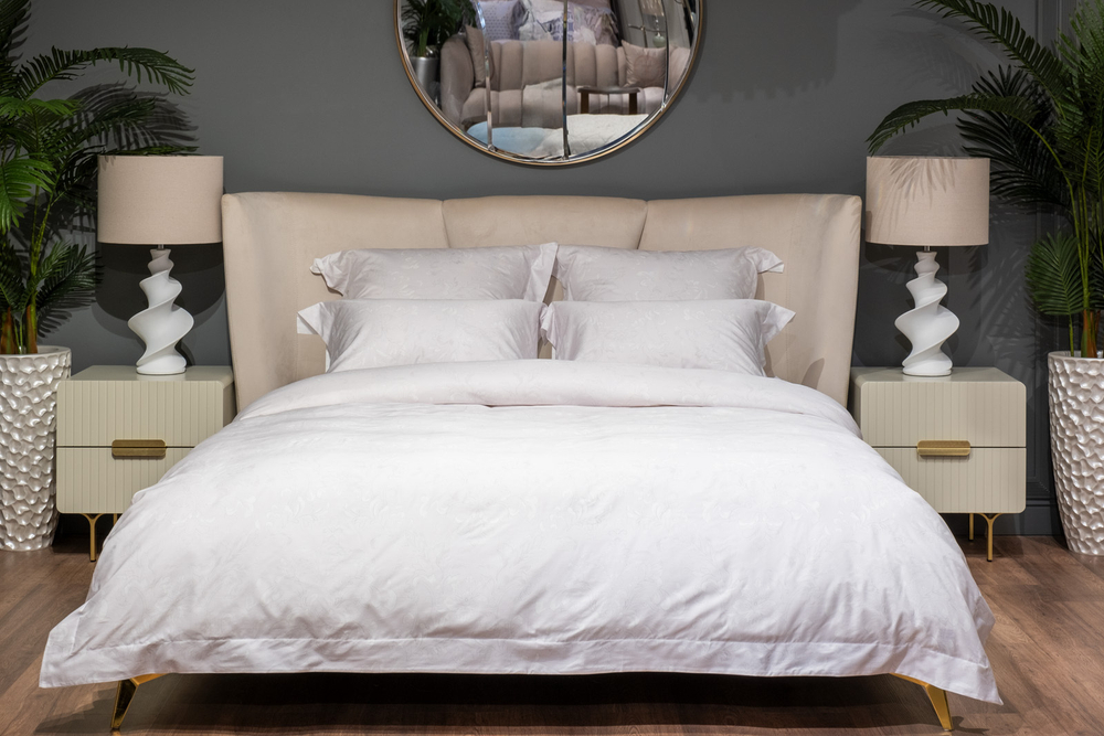 Постельное белье 1.5 спальное Garda Decor Лоренцо белое