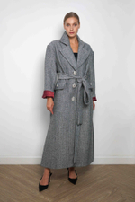 Пальто "Миллионерша" в елочку