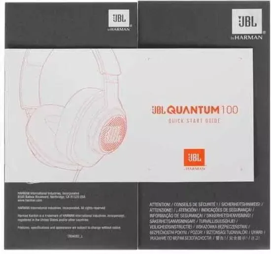 Компьютерная гарнитура JBL Quantum 100, blue