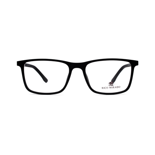 Оправа прямоугольная Rico Mirado 2120 Grey с клипом черная стальная матовая