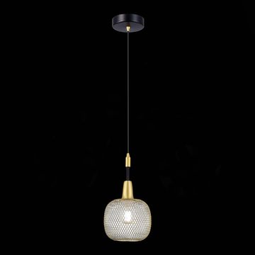 SLE1137-403-01 Светильник подвесной Черный, Золотистый/Золотистый E14 1*60W ELITIS