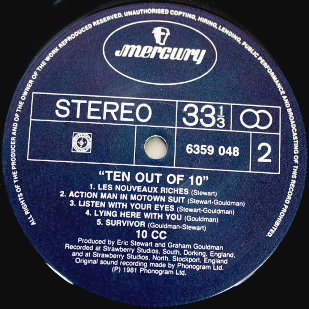 10cc / Ten Out Of 10 (LP)