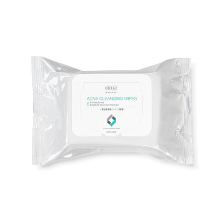 Obagi Medical Очищающие салфетки для проблемной кожи ACNE CLEANSING WIPES by SUZANOBAGIMD, 25 шт