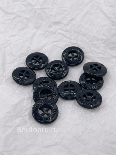 Пуговицы на прокол черные SI (Стоун Ай.)