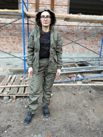 Женская горка Валькирия флис / осень-зима / олива