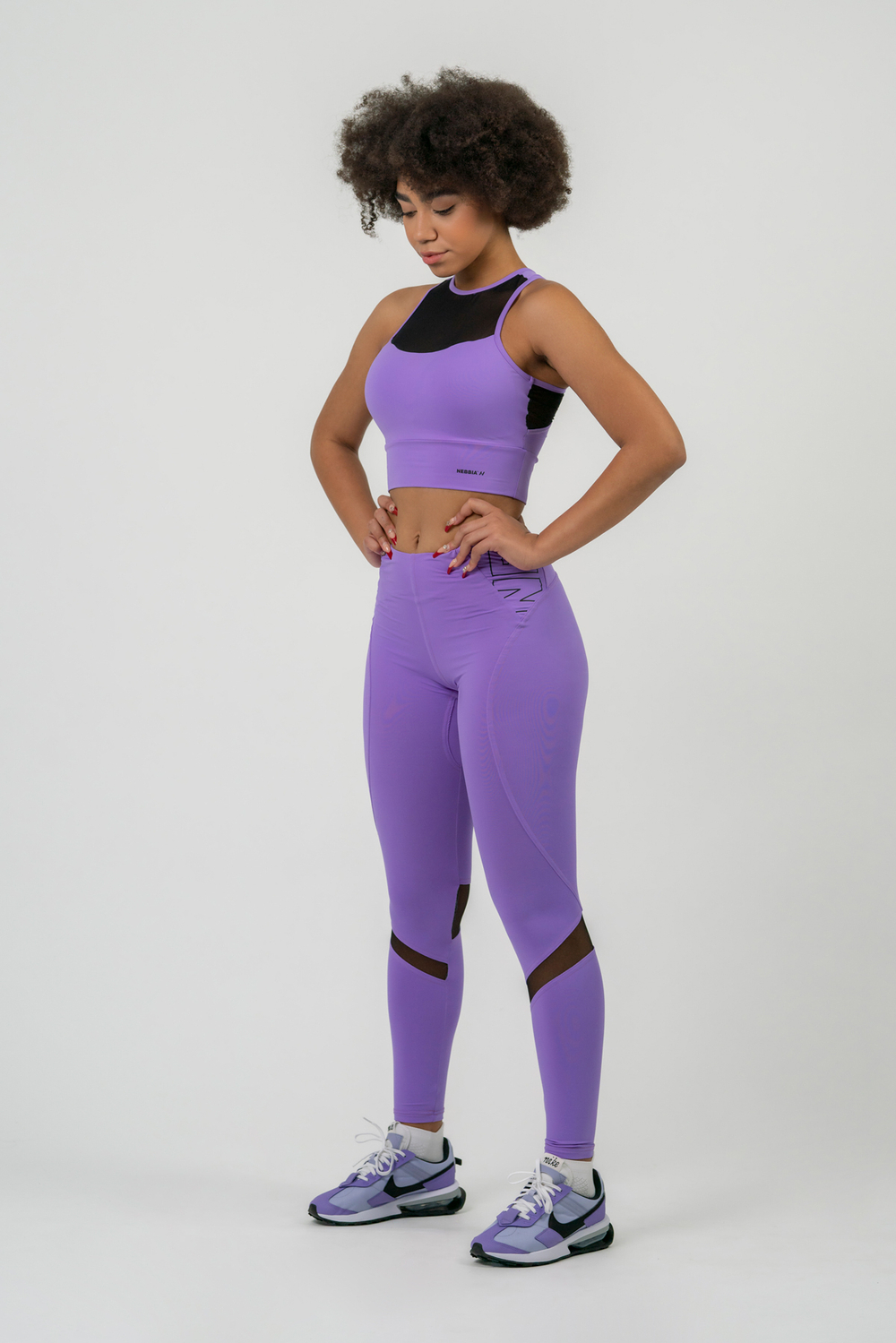 ЛЕГГИНСЫ FIT ACTIVEWEAR HIGH-WAIST LEGGINGS 443 Лиловые