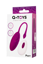 Фиолетовое силиконовое виброяйцо Purr (Цвет: фиолетовый)