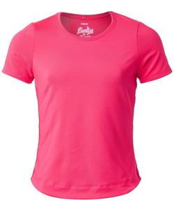 Футболка для девочки теннисная Lucky in Love Core Dynamic High-Low S/S Girls - Розовый