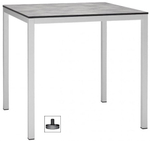 Стол ламинированный обеденный Scab Design Mirto, белый, цементный