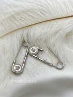 Брошь булавка Верс. серебристая