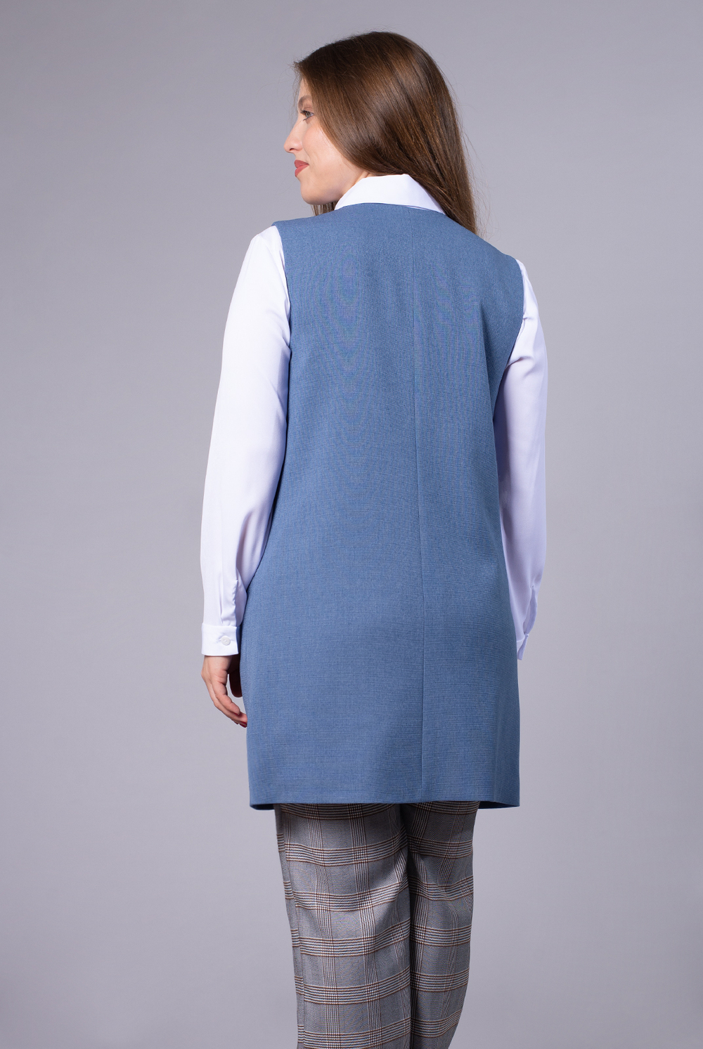 Жилет женский 3772зп, джинс #48Д063772зп