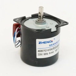 Синхронный мотор-редуктор A60KTYZ 5 об*мин 220 В K7041 K7042, переменного тока, с отверстием на валу