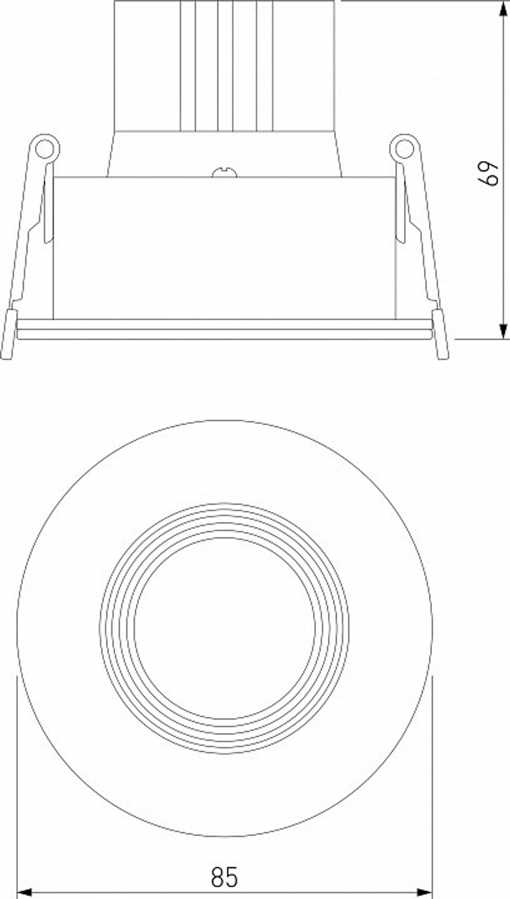 Встраиваемый светильник Elektrostandard Artis a066136