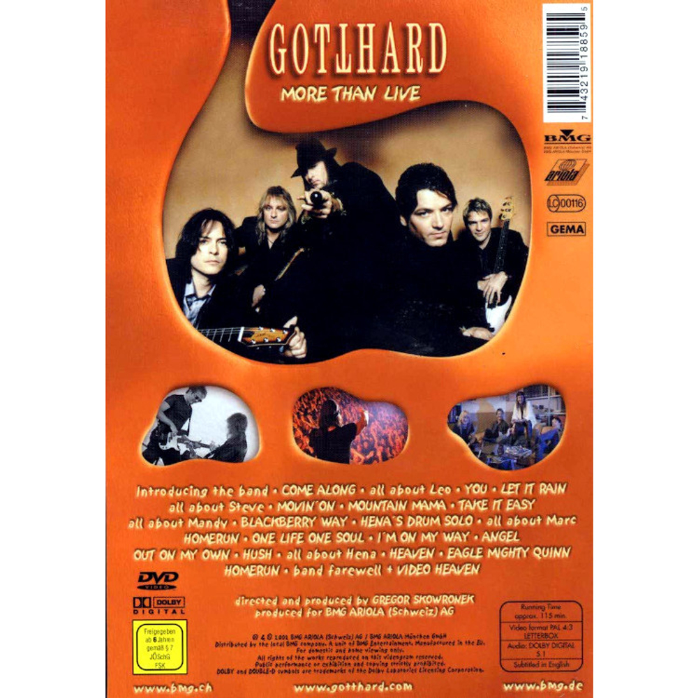 Gotthard / More Than Live (DVD)