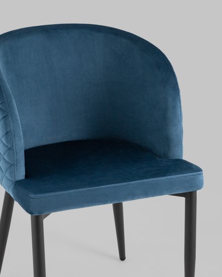 Стул Оскар велюр сине-зеленый