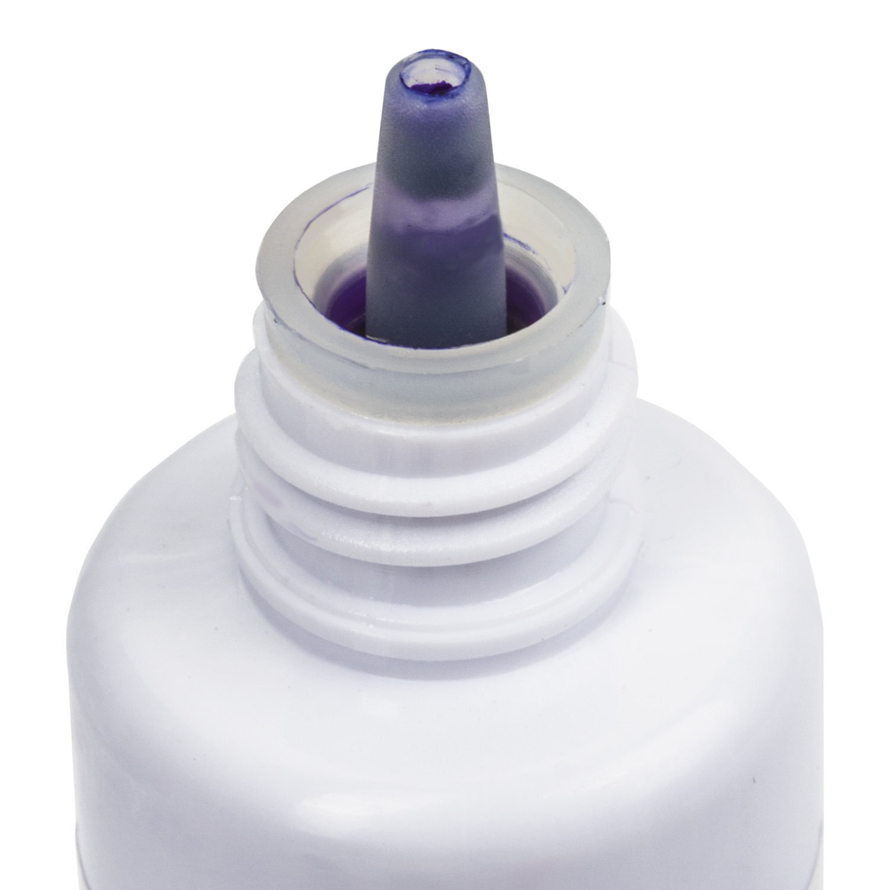 Краска штемпельная BRAUBERG PROFESSIONAL clear stamp фиолетовая 30 мл на водной основе (12 штук в упаковке)