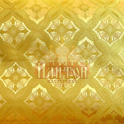 Парча "Кружевница" жёлтая