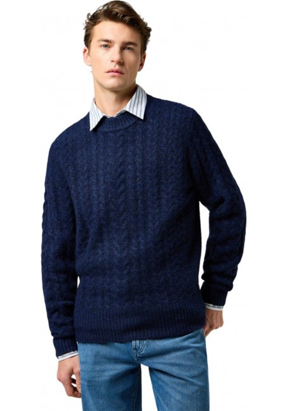 Джемпер CABLE KNIT SWEATER 112371654