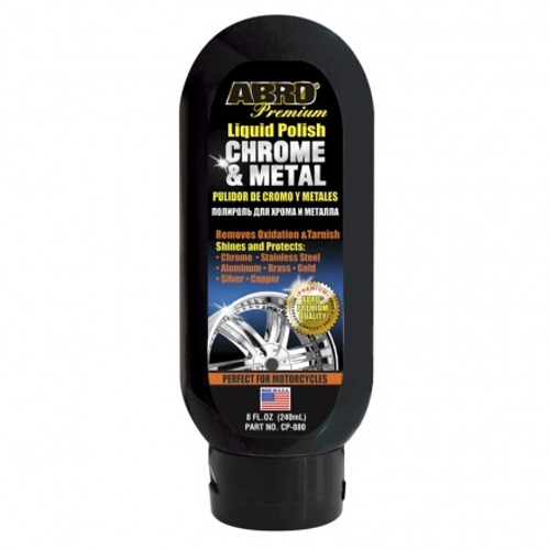 Полироль хрома и металла 240 мл  Premium  (ABRO)