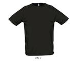 Футболка SPORTY, мужская, полиэстер 140. Чёрный  S