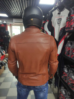 Мотокуртка кожаная классическая BERG Classic Biker Jacket BROWN 52