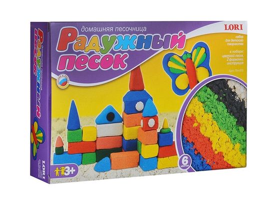 Радужный песок LORI 6 цветов