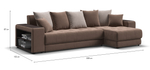 Угловой диван Дубай Велюр Монолит мокко, Велюр Монолит латте