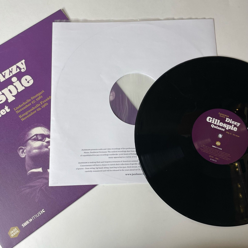 Винтажная виниловая пластинка LP Dizzy Gillespie Quintet, Liederhalle Stuttgart November 27, 1961 (Germany 2012)