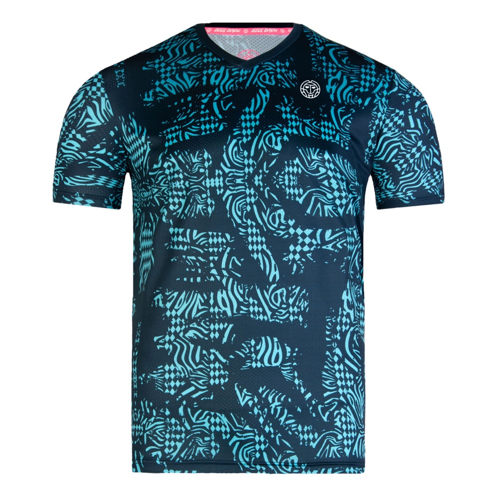 Мужское теннисное поло BIDI BADU Madu Tech T-Shirt Men - Blue