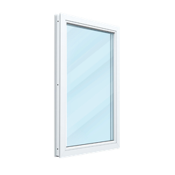 Пластиковое окно одностворчатое 58 мм 3 камеры 2 стекла