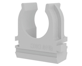 Держатель с защелкой, d16 мм, серый DKC 51016