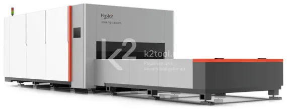 Лазерный станок HGTECH SMART6015PRO с защитной кабиной и сменным столом для резки листов металла