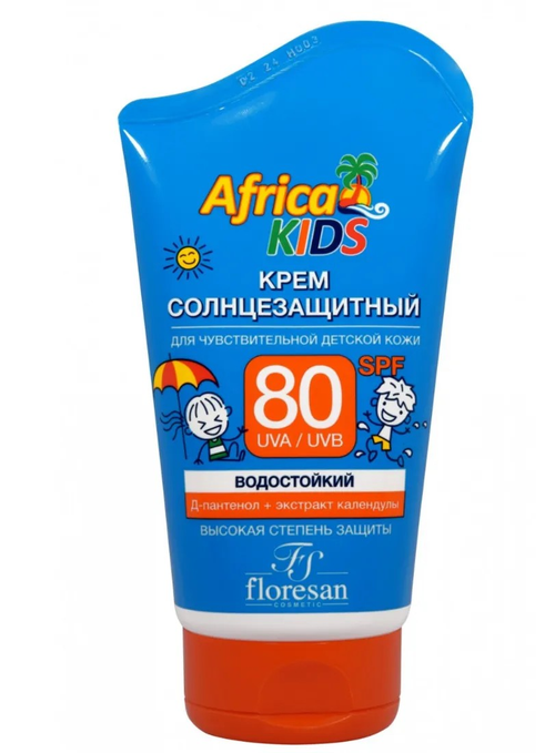 Floresan Africa Kids солнцезащитный крем SPF 80, 100 мл