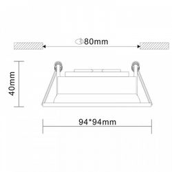 Встраиваемый светильник ST-Luce Misura ST208.418.01