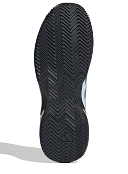Мужские кроссовки теннисные Adidas GameCourt 2 M - cloud white/pure teal/core black