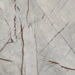 Стол Bradex Home Dublin раскладной 120-160х80х75 серый мрамор с чёрными ножками