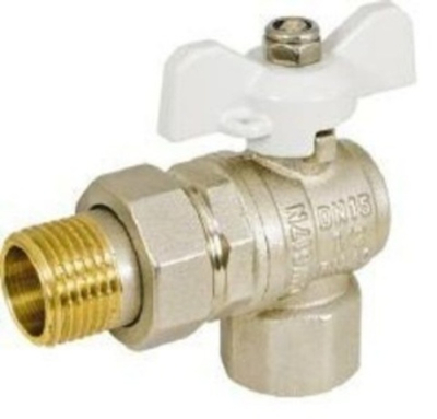 Кран шаровой УГЛ. с амер.1" (STANDARD) "TIM"