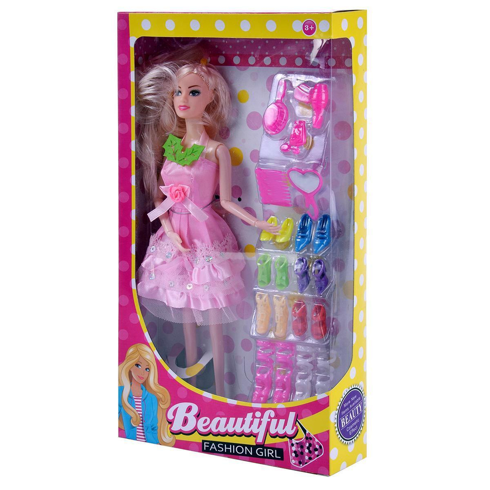 Кукла тип Модель на шарнирах с аксесс. 32см, коробка 858-41