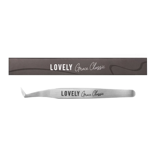 Пинцет для наращивания ресниц Lovely, серия Grace Classic, тип Круглый сапожок
