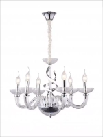 Люстра подвесная 6 свечей со светодиодной подсветкой