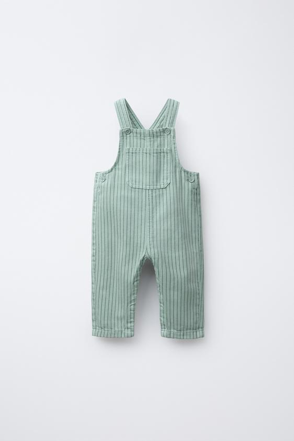 ZARA КОМБИНЕЗОН В ПОЛОСКУ ИЗ САРЖИ, ЦВЕТ МОРСКОЙ ВОЛНЫ