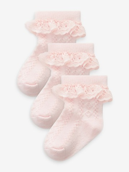 Носки для малышей Next 518-559, 3 шт., Розовый