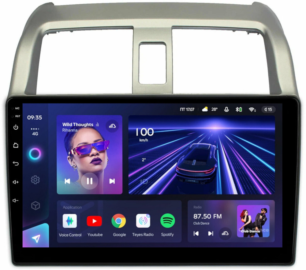 Магнитола для Honda Airwave 2005-2010 - Teyes CC3 монитор 9" QLED на Android 10, ТОП процессор, 4Гб+32Гб, CarPlay, 4G SIM-слот