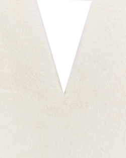 Платье мини из меха