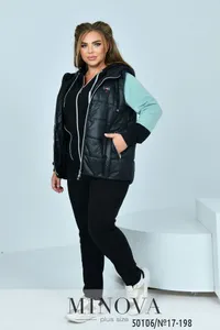 Костюм 17-198-оливка-черный Minova