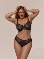 Бюстгальтер балконет MOON черная охра