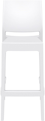 Стул пластиковый барный, Siesta Contract Maya Bar 75, белый